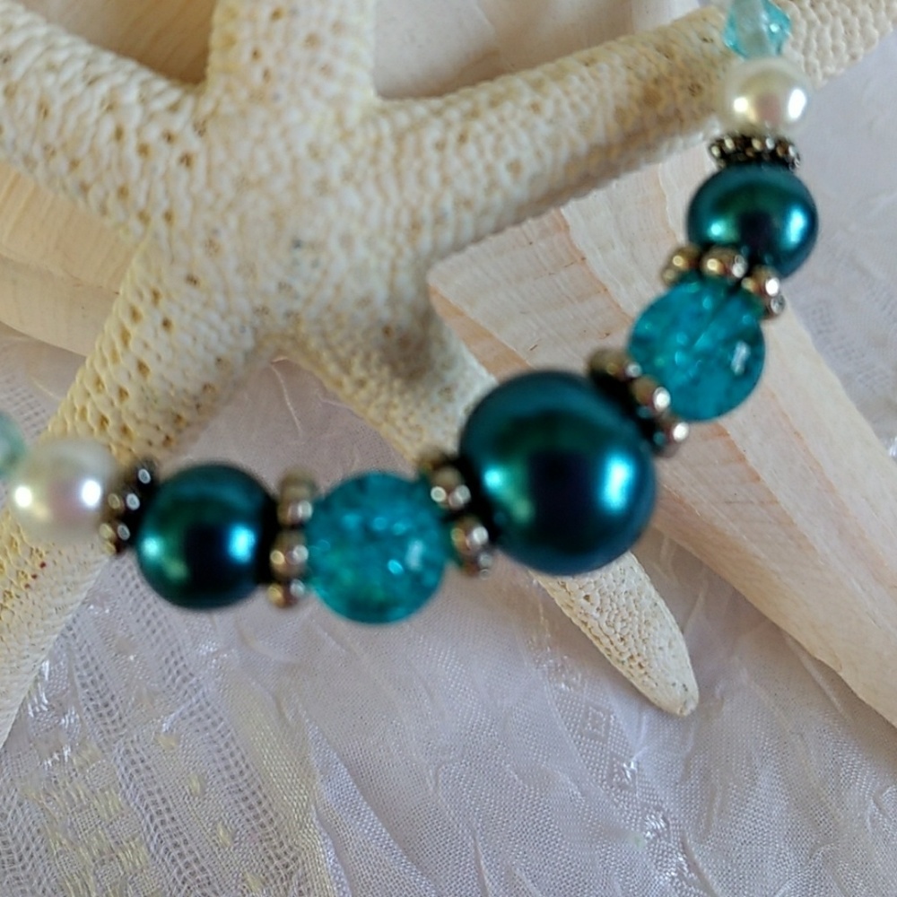 Handmade Memory Wire bracelet - Picture 3 of 3